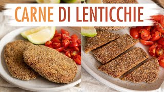 LA RICETTA CON LE LENTICCHIE CHE FARAI SEMPRE  COTOLETTE DI LENTICCHIE Elefanteveg [upl. by Dillon]