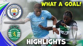 Man City u19 vs Sporting u19  UEFA Youth League  Highlights 05112024 [upl. by Rima]