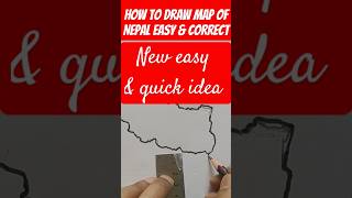 how to draw map of Nepal easy amp correctly new easy amp quick idea howto howtodraw howtodraweasy [upl. by Imefulo]