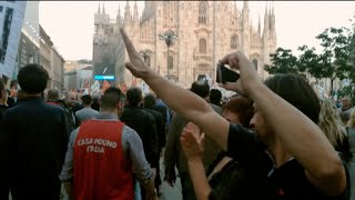 Manifestazione fascista di Lega Nord e Casa Pound a Milano  18 Ottobre 2014 [upl. by Enuj]