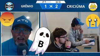 REACT FARID GREMIO 1 CRISCIUMA 2 GREMIO NA ZONA DO REBAIXAMENTO [upl. by Eendys]