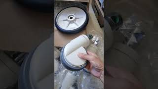 8 inch stryker wheels and central locking casters [upl. by Hnahym]