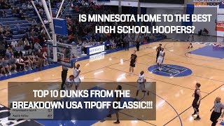 TRE JONES JALEN SUGGS MATTHEW HURT THROW DOWN AT BREAKDOWN USA TIPOFF  TOP 10 DUNKS [upl. by Tiphani]