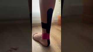 Vendaje Neuromuscular para Tendinitis Tendón de Aquiles deporte deportista vendaje kinesiotape [upl. by Kasper]