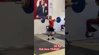 Esil Azra YILMAZ Silkme 66 Kg [upl. by Kendyl458]