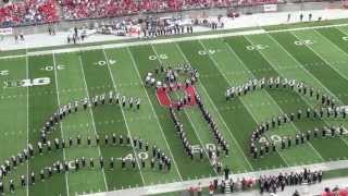 Ohio State Marching Band quotDisney Tributequot Halftime vs Buffalo Aug 31 2013 [upl. by Aniz]