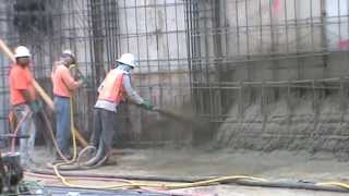 Delivery System for Shotcrete  250 feet of 2 inch diameter hoses [upl. by Robbin]