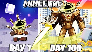 I Survived 100 Days as SINISTER CLOCKMAN in Minecraft [upl. by Aseretairam695]