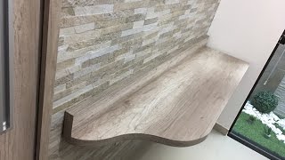 Mesa simples TIPO FLUTUANTE para estudo ou trabalho em MDF com suportes invisíveis [upl. by Acacia]