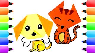 CUTE ORIGAMI ANIMALS Easy But Cool Origami for Beginners and Kids [upl. by Otrebcire]