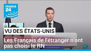 Les législatives françaises vues des ÉtatsUnis • FRANCE 24 [upl. by Coshow]