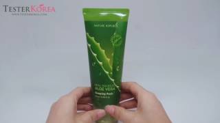 TESTERKOREA NATURE REPUBLIC Real Squeeze Aloevera Sleepiing Pack [upl. by Midan]