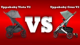 Uppababy Cruz V2 VS Vista V2 Mechanics Comfort Use [upl. by Palmira]