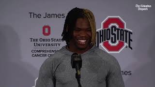 Ohio State footballs Quinshon Judkins full press conference after Buckeyes win over Marshall [upl. by Froh]