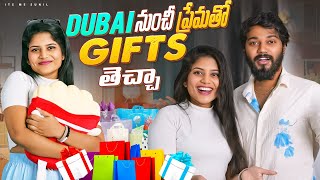 Dubai నుంచీ 😍 ప్రేమతో Gifts తెచ్చా ♥️ sunilzayn love couplegoals trending foryou nanipinky [upl. by Elag556]