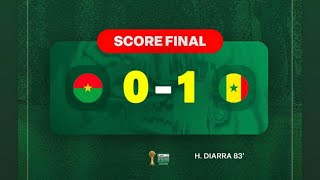 Burkina Faso VS Sénégal 01Highlights amp All Goals 2024 HD [upl. by Anhavas]