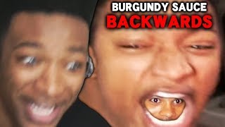 Etika Reacts to BURGUNDY SAUCE BACKWARDS 𝓝 Word [upl. by Odab]