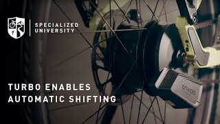 Turbo enables automatic shifting  Specialized electric bikes [upl. by Pegma]