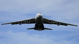 Polet Antonov124 landing runway 16 at ZRH [upl. by Dorn]