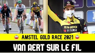 Débrief Amstel Gold Race 2021  Van Aert pour quelques millimètres [upl. by Mose749]