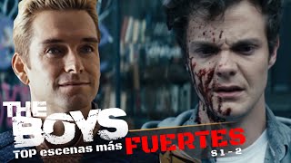 THE BOYS Las ESCENAS MÁS FUERTES de la serie temporada 1 y 2 [upl. by Nivled]