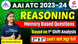 AAI ATC Exam Analysis 2023  Reasoning Question Asked in AAI ATC  AAI JE ATC Paper Analysis 2023 [upl. by Orpha]