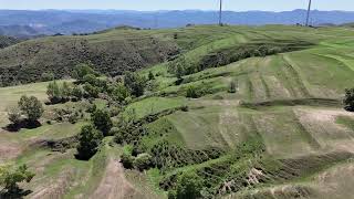 Drone DJI flyby incised valley of Grassland Prairie [upl. by Atram]