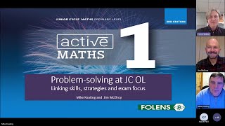 Maths Webinar Problemsolving at JC OL Linking skills strategies and exam focus [upl. by Kirred]