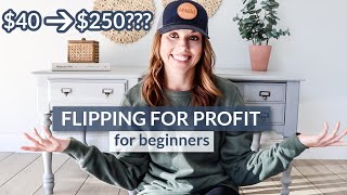 How to Make Money Flipping Furniture For Beginners  Easy Furniture Makeover [upl. by Tildy]