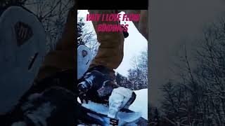 Snowboarding with Flow Bindings is addicting snowboarding snowboardingisfun snowboardingislife [upl. by Ahearn]