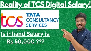 TCS Digital Salary Structure 2024  Reality of TCS Salary  TCS Inhand Salary for Freshers🔥🔥 [upl. by Mulderig162]