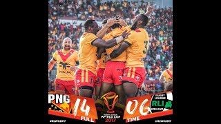 PNG Kumuls 14 vs Ireland 6  Rugby League World Cup 2017 Game 2 HD [upl. by Sirovart]