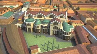 Ostia Antica harbour of the Imperial Rome  A computer reconstruction [upl. by Urita]