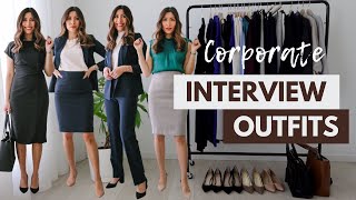 What to Wear to an Interview in 2022  Outfit Ideas for Corporate Office [upl. by Cirderf459]