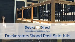 Wood Post Skirt Kits By Deckorators [upl. by Yulma]