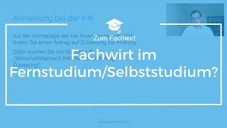 Fachwirt werden im FernstudiumSelbststudium Wie viel Zeit für den Wirtschaftsfachwirt einplanen [upl. by Nanfa]