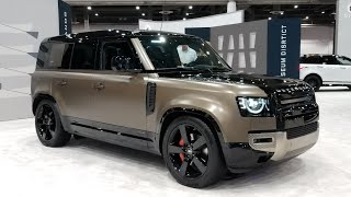 Land Rover Defender 110 x walkaround at Houston Auto Show [upl. by Aihtiekal]