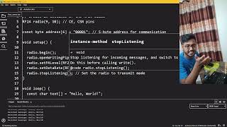 Sending a msg wirelessly using the nRF24L01 module arduino robotics [upl. by Lenhard188]