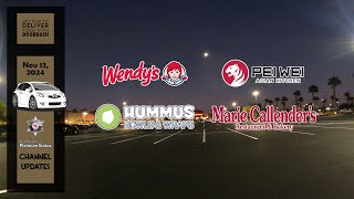 13 Nov 2024 Wendys Hummus Wendys PEIWEI 1 OrdersDeliveries [upl. by Gilberte586]