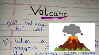 12 Lines on Volcano  Essay on Volcano in english [upl. by Yun]