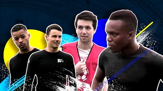 KSI CALLUX F2 FREESTYLERS IN EPIC FOOTBALL MATCH [upl. by Suidualc]