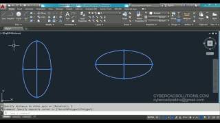 How to create Ellipse in AutoCAD [upl. by Kaufman]