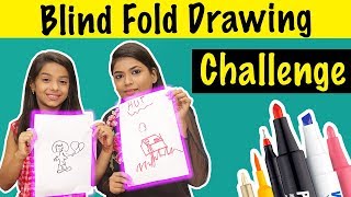 BLINDFOLD DRAWING CHALLENGE Ft Tahura  MAHJABEEN ALI [upl. by O'Callaghan464]