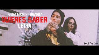 Perfecta como es Gera MxM ft Veinz Letra VIDEO LYRICS1 [upl. by Airamasor]