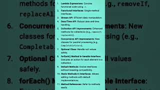 Java 8 features [upl. by Lunna]