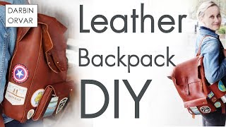 Making a Leather Backpack  Fjällräven Style [upl. by Assirec266]