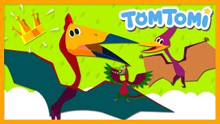 King of the Sky Pterosaurs  Dinosaur Songs  Dinosaur Cartoon  TOMTOMI Songs for Kids [upl. by Haissi]