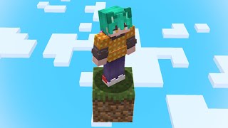 Minecraft Skyblock But You Only Get ONE BLOCK Day 2 [upl. by Elladine145]