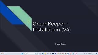 GreenKeeper  Installation V4 [upl. by Batchelor181]