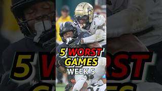 5 WORST College Football Teams of Week 5 [upl. by Schild107]